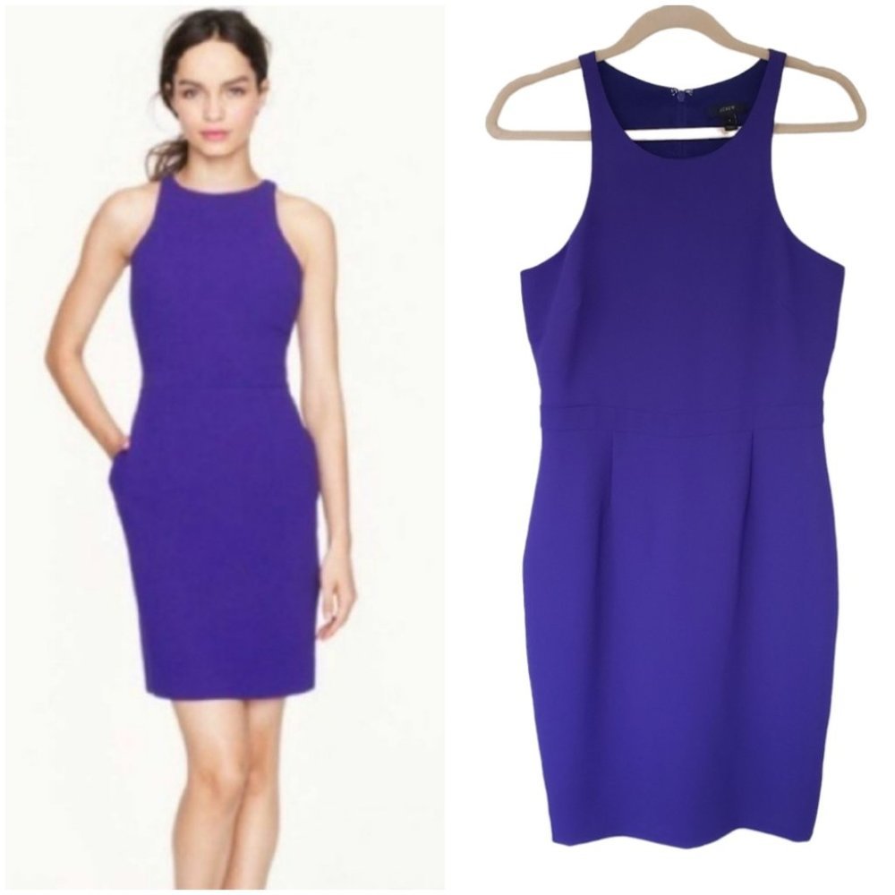 J. Crew Bold Blue Mini Dress